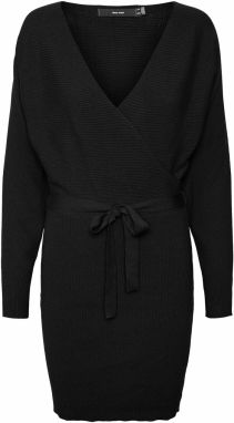 VERO MODA Pletené šaty  čierna
