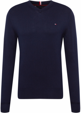 TOMMY HILFIGER Sveter  námornícka modrá / červená / biela