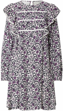 Atelier Rêve Košeľové šaty  fialová / púdrová / čierna / biela