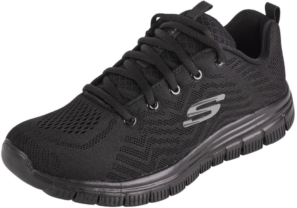 SKECHERS Nízke tenisky 'Graceful Get Connected'  sivá / čierna