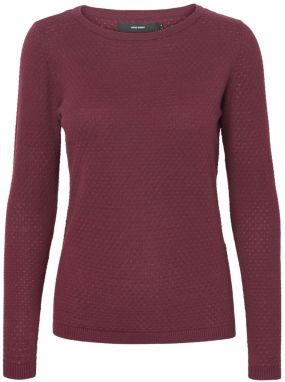 VERO MODA Sveter 'Care'  červeno-fialová