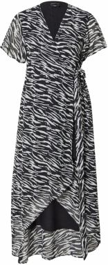 Colourful Rebel Šaty 'Felin'  svetlosivá / čierna