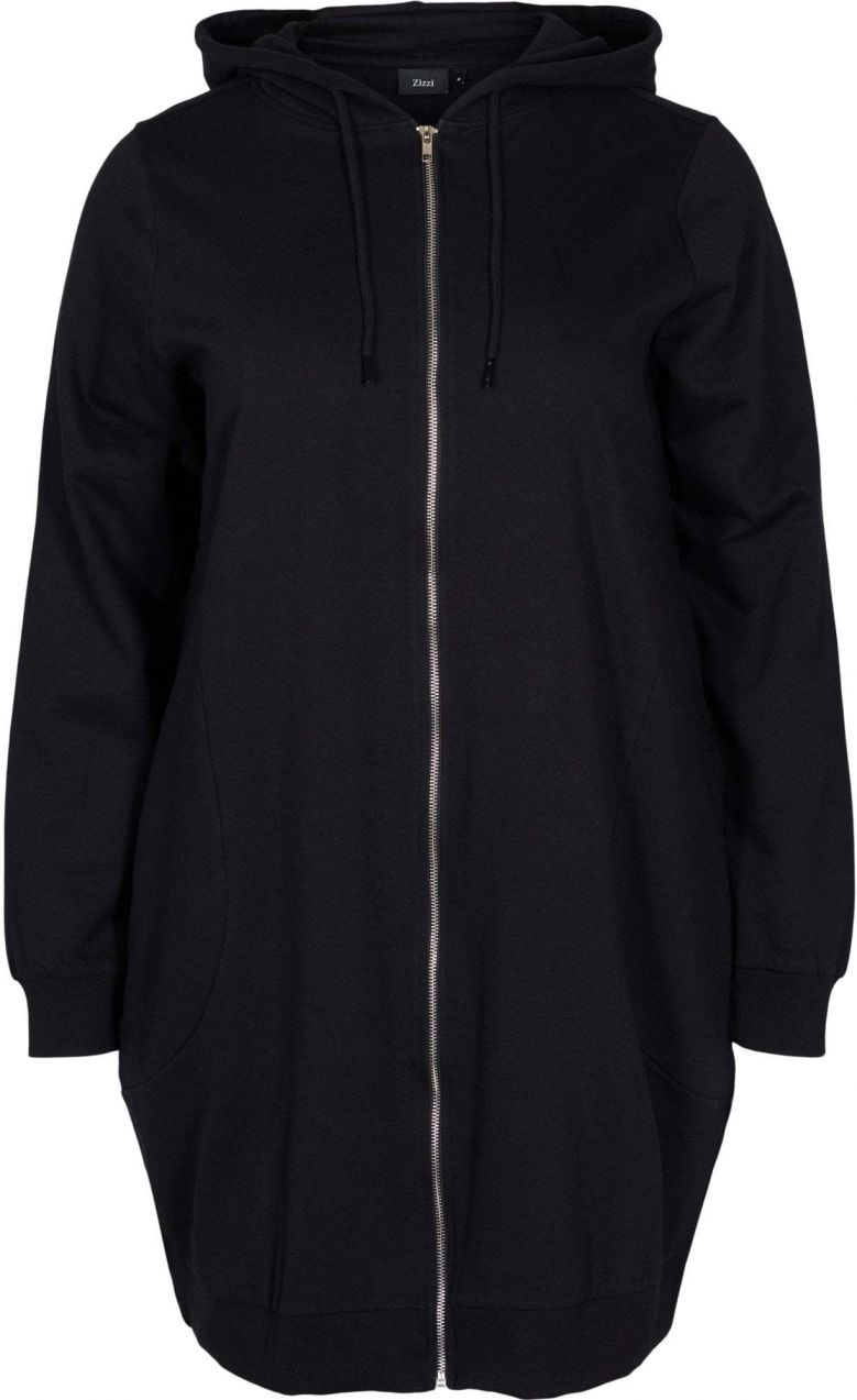 Zizzi Tepláková bunda 'Shelly'  čierna