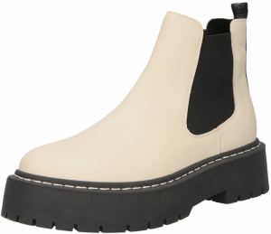 STEVE MADDEN Chelsea čižmy 'VEERLY'  sivobéžová / čierna