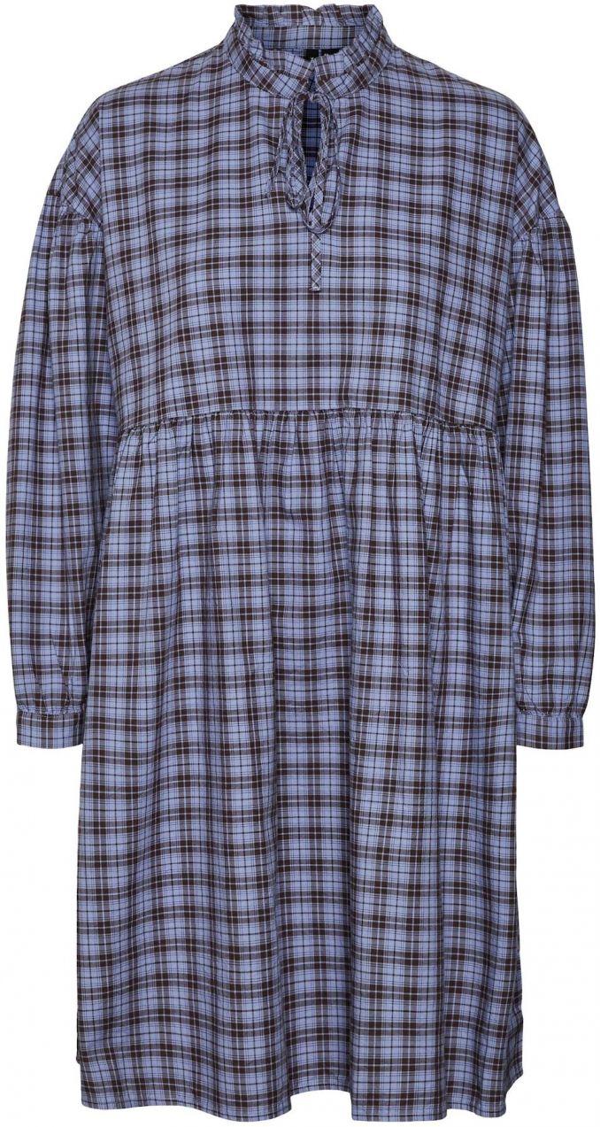 VERO MODA Košeľové šaty 'FRANY'  modrá / ultramarínová