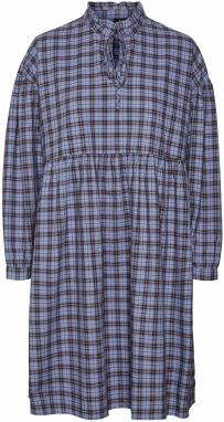 VERO MODA Košeľové šaty 'FRANY'  modrá / ultramarínová
