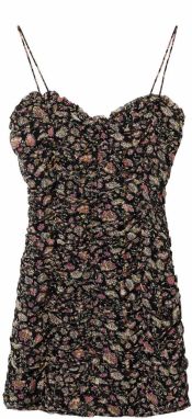 MANGO Letné šaty 'Lamare'  zmiešané farby / čierna