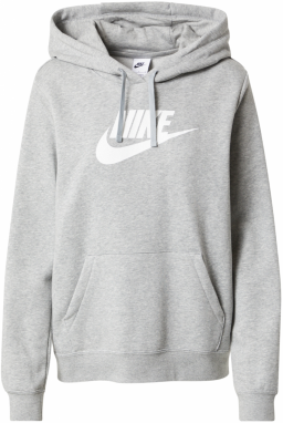 Nike Sportswear Mikina  sivá melírovaná / biela