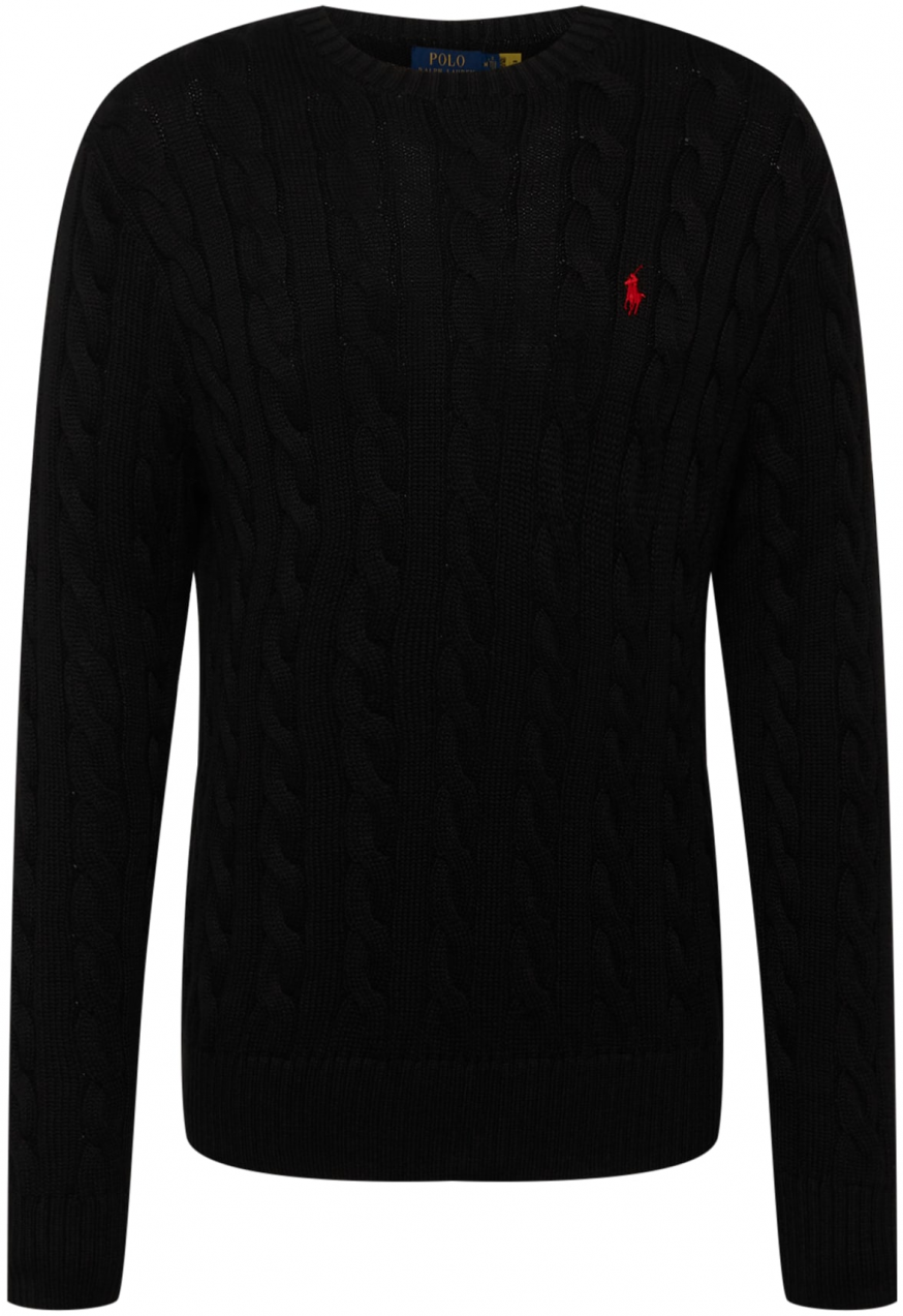 Polo Ralph Lauren Sveter 'Driver'  jasne červená / čierna