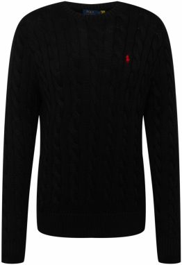 Polo Ralph Lauren Sveter 'Driver'  jasne červená / čierna
