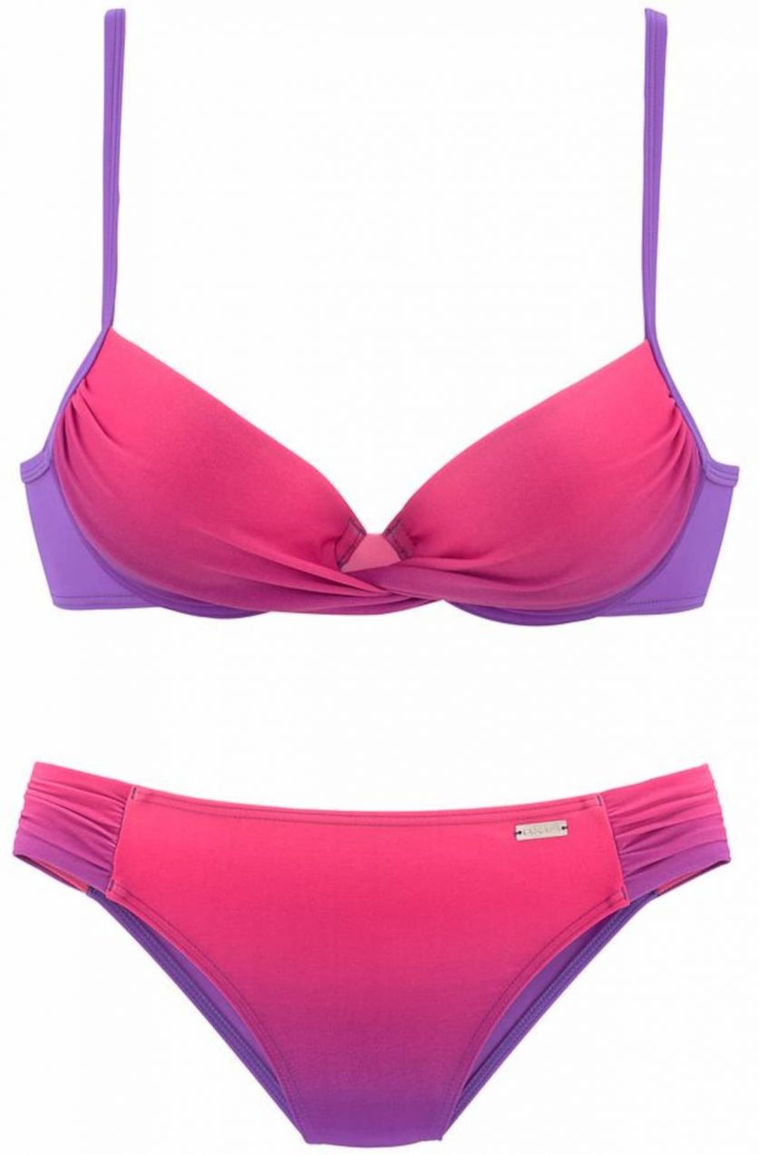 LASCANA Bikiny  neónovo fialová / neónovo ružová