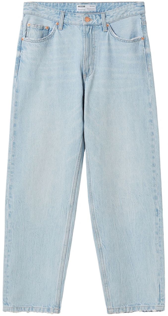 Bershka Džínsy  svetlomodrá