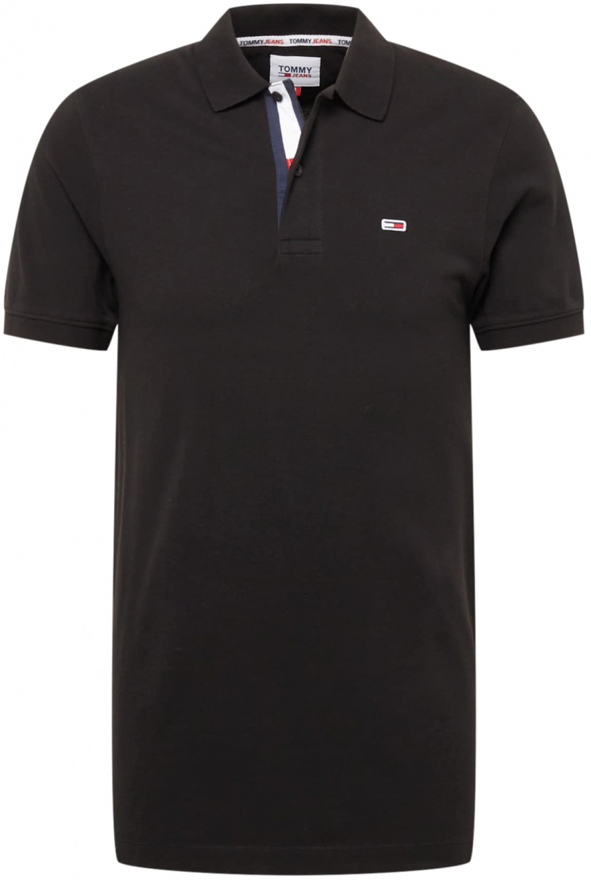 Tommy Jeans Tričko  červená / čierna / biela