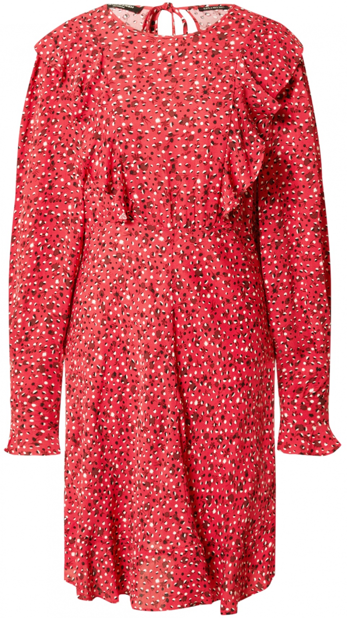 SCOTCH & SODA Košeľové šaty  červená / melónová / čierna / biela