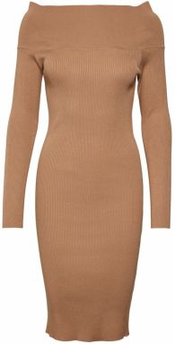 VERO MODA Pletené šaty 'WILLOW'  hnedá