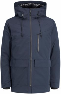 JACK & JONES Zimná parka 'KAISER'  námornícka modrá / biela