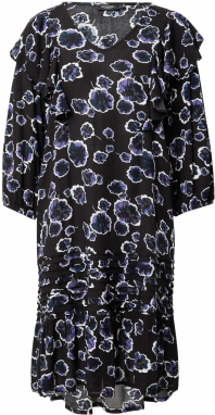 SOAKED IN LUXURY Šaty 'Zaya'  modrofialová / svetlofialová / čierna / biela