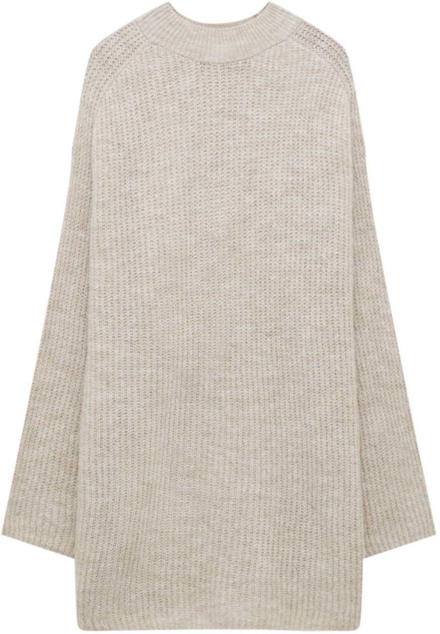 Pull&Bear Pletené šaty  piesková