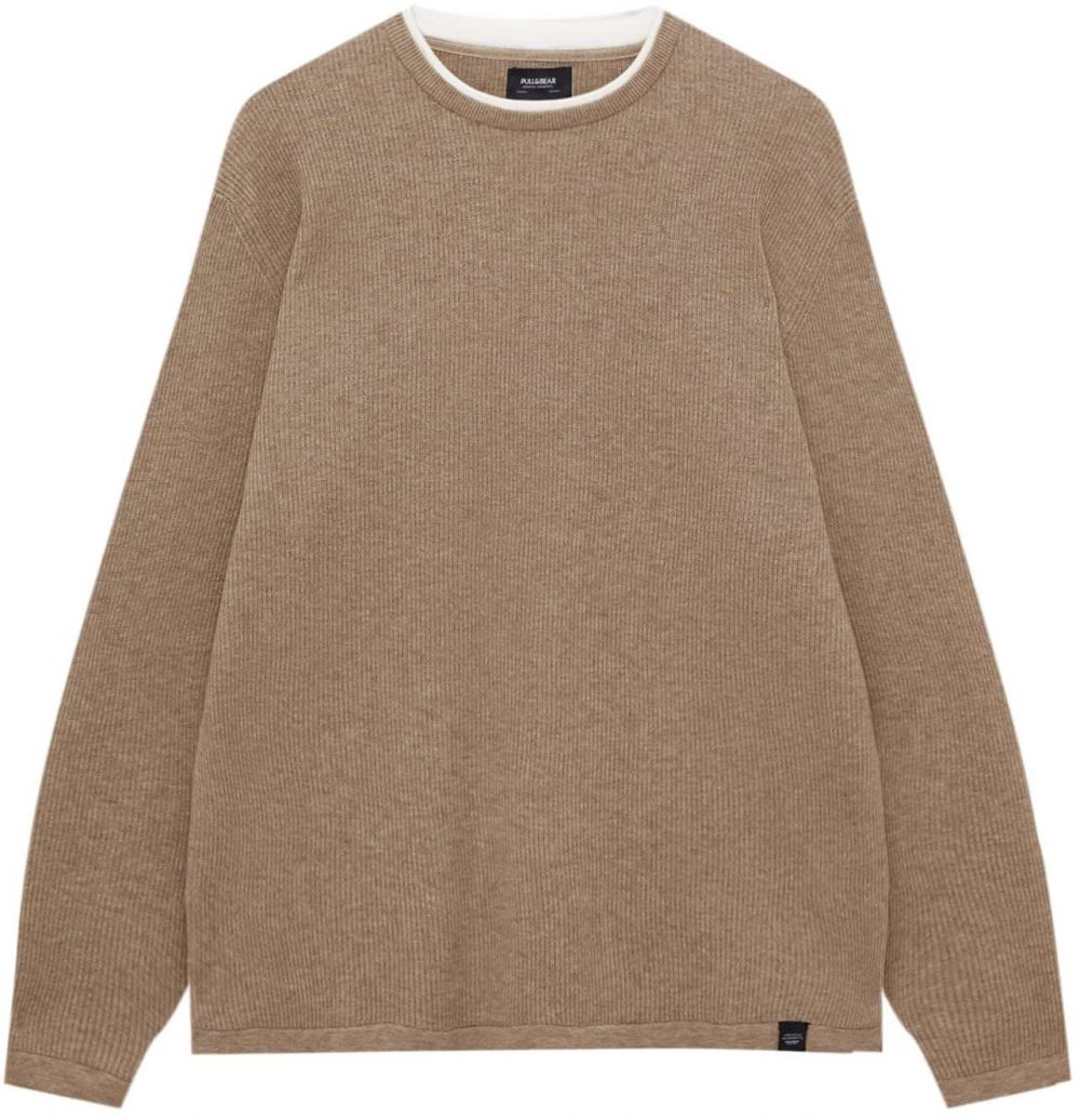 Pull&Bear Sveter  farba ťavej srsti