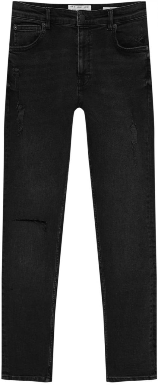 Pull&Bear Džínsy  čierny denim