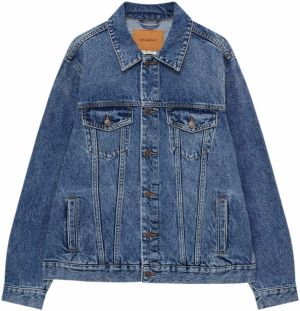 Pull&Bear Prechodná bunda  modrá denim