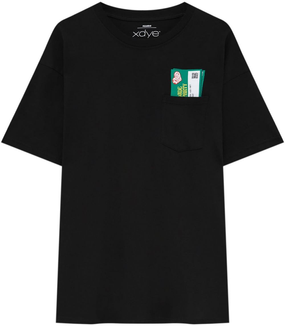 Pull&Bear Tričko  zmiešané farby / čierna