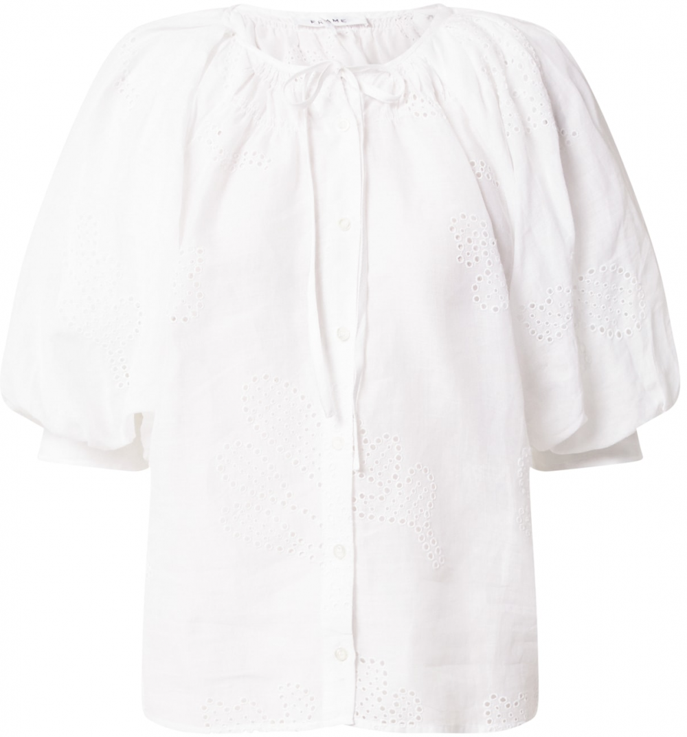 FRAME Blúzka 'EYELET'  biela