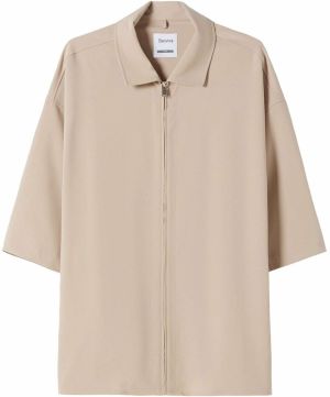 Bershka Košeľa  farba ťavej srsti