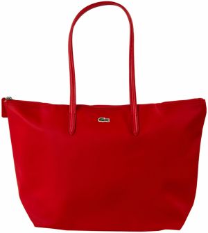 LACOSTE Shopper 'Sac Femme'  zelená / červená / biela