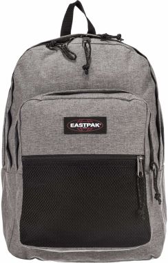 EASTPAK Batoh 'Pinnacle'  sivá melírovaná / burgundská / čierna