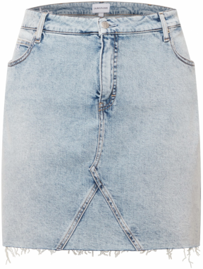 Calvin Klein Jeans Curve Sukňa  svetlomodrá