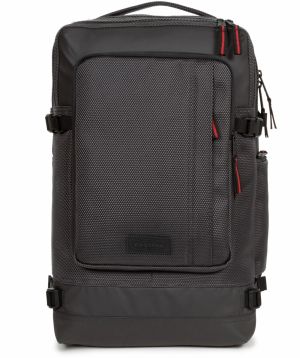 EASTPAK Batoh 'Tecum'  sivá / ohnivo červená