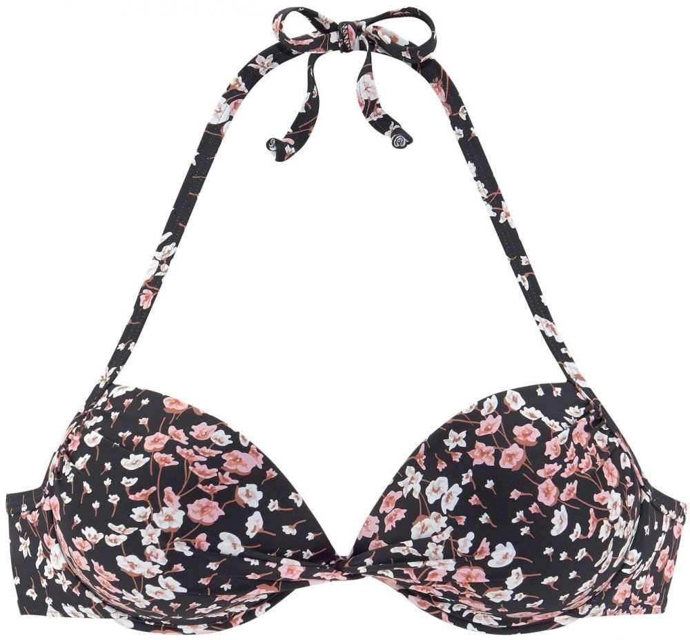 LASCANA Bikinový top  zmiešané farby / čierna