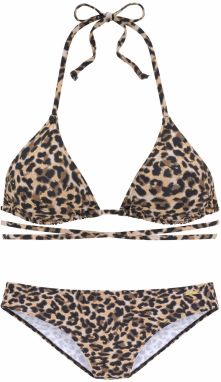 BRUNO BANANI Bikiny  nebielená / piesková / hnedá / čierna
