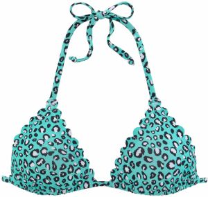 LASCANA Bikinový top  námornícka modrá / mätová / ružová