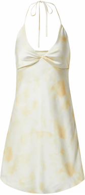 ABOUT YOU x Laura Giurcanu Letné šaty 'Alesa'  žltá melírovaná / prírodná biela