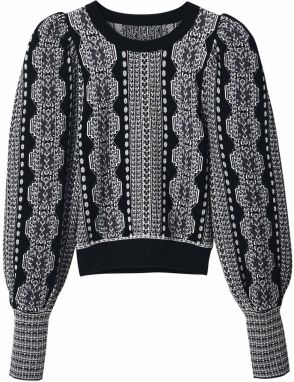Desigual Sveter 'Kafka'  čierna / biela