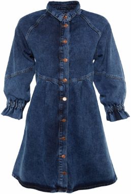 Trendyol Košeľové šaty  modrá denim