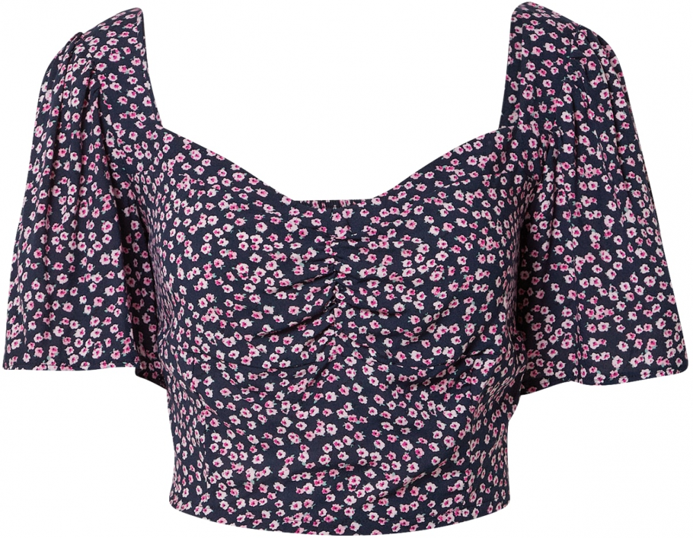 Nasty Gal Blúzka  námornícka modrá / mätová / ružová / pitaya