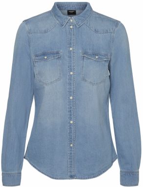 VERO MODA Blúzka 'Maria'  modrá denim