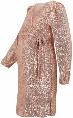 Dorothy Perkins Maternity Kokteilové šaty  zlatá