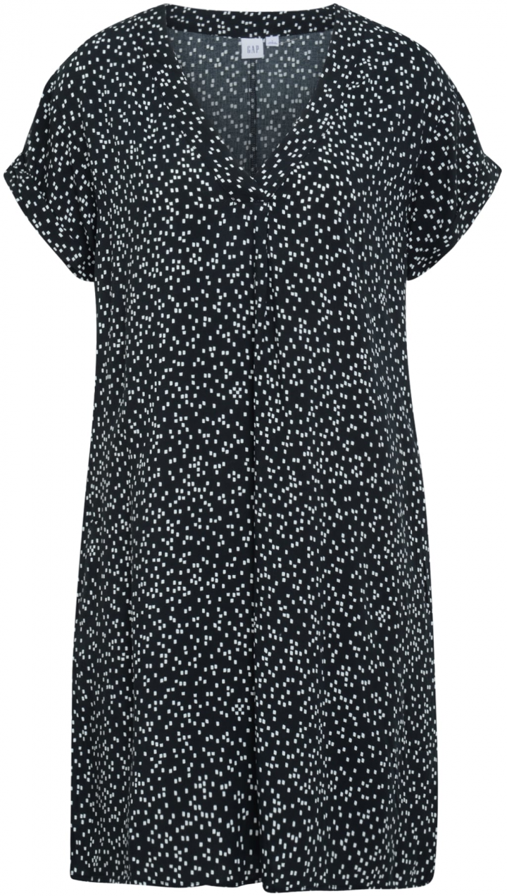 Gap Petite Šaty  čierna / biela