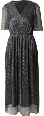 APART Kokteilové šaty  čierna / strieborná