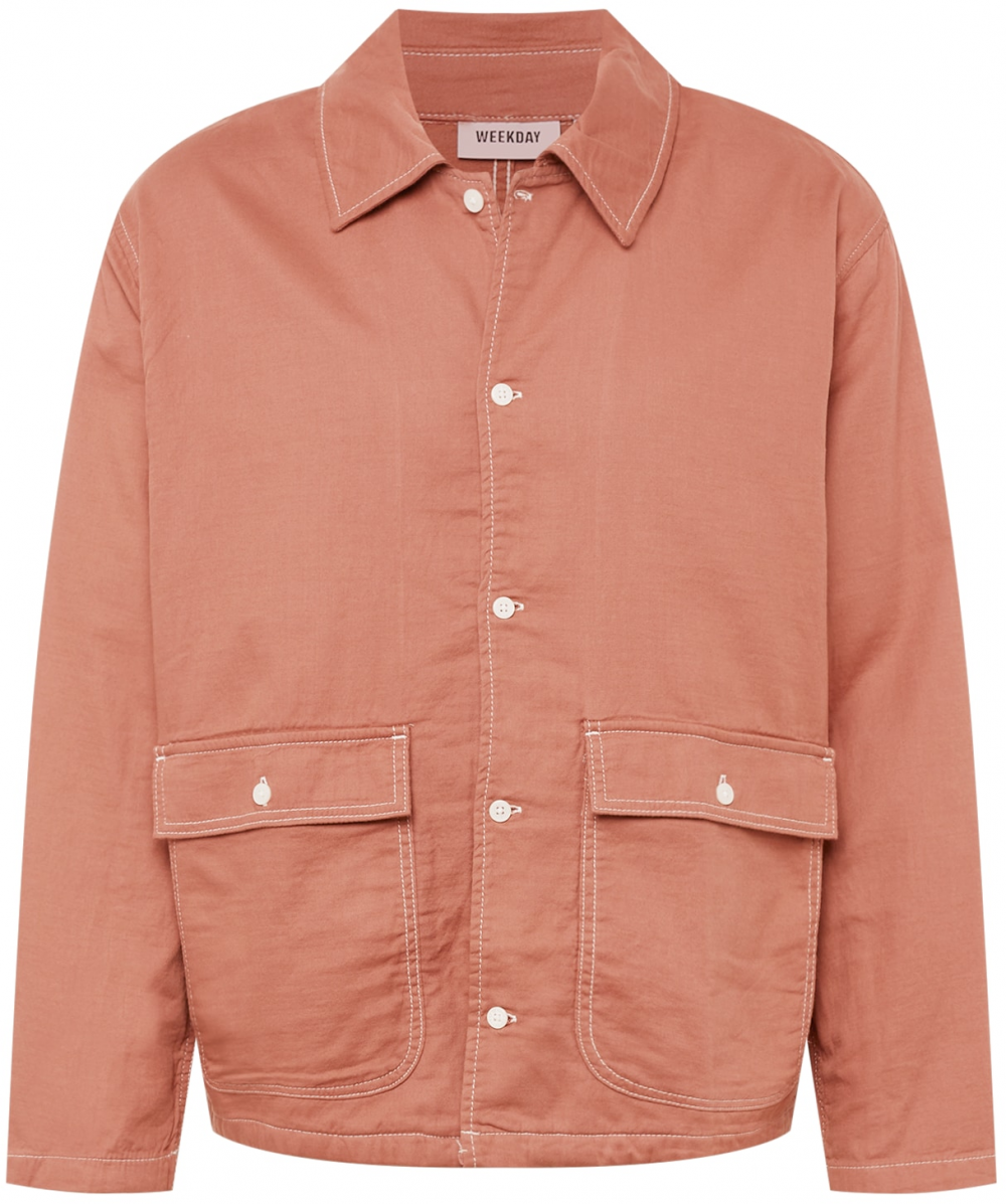 WEEKDAY Prechodná bunda 'Lucas'  hrdzavohnedá