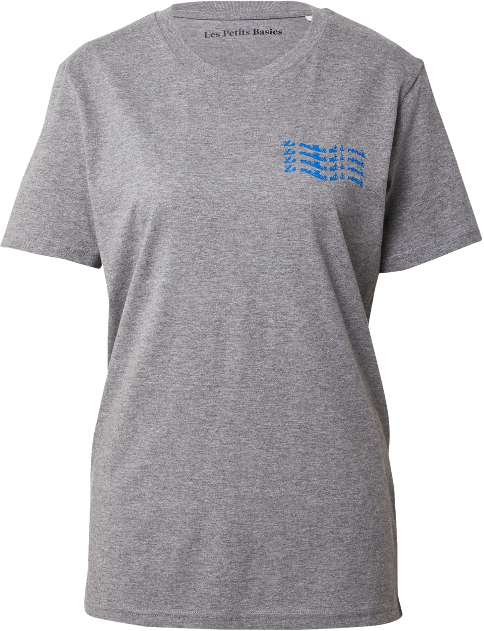 Les Petits Basics Tričko  kráľovská modrá / sivá