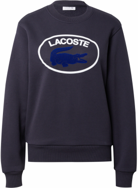 LACOSTE Mikina  námornícka modrá / tmavomodrá / biela