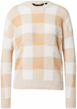 Dorothy Perkins Sveter  béžová / biela