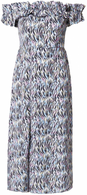 River Island Šaty 'BARDOT'  pastelovo modrá / pastelovo žltá / pastelovo ružová / čierna / biela
