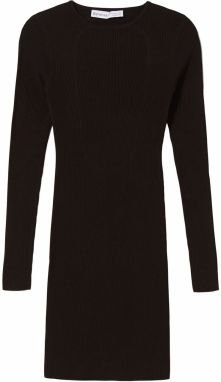 Bershka Pletené šaty  čierna