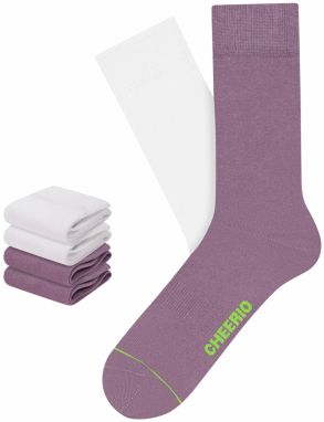 CHEERIO* Ponožky  fialová / biela